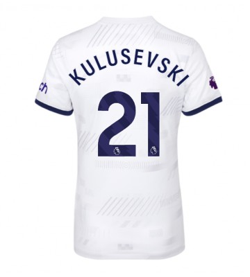 Tottenham Hotspur Dejan Kulusevski #21 Primera Equipación Mujer 2023-24 Manga Corta